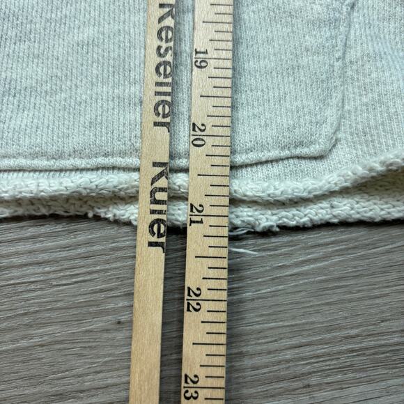 Mother Square Tear Cropped Hoodie Sweatshirt Women's Large - Picture 6 of 9